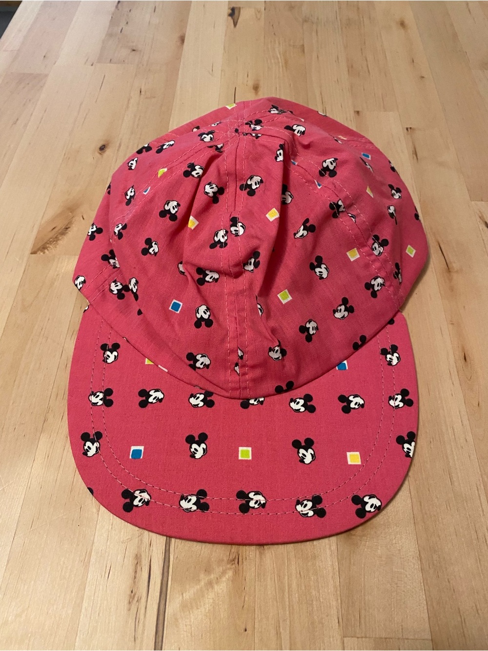 Vintage Pink Disney Mickey Mouse Hat